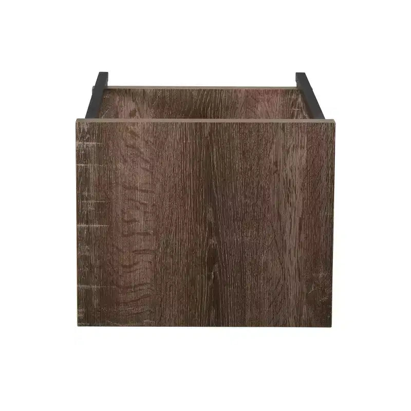 Rectangular Side End Table with Storage Shelves