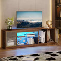 Bestier LED TV Stand for TVs up to 75, Entertainment Center with Drawer & Storage Shelves
