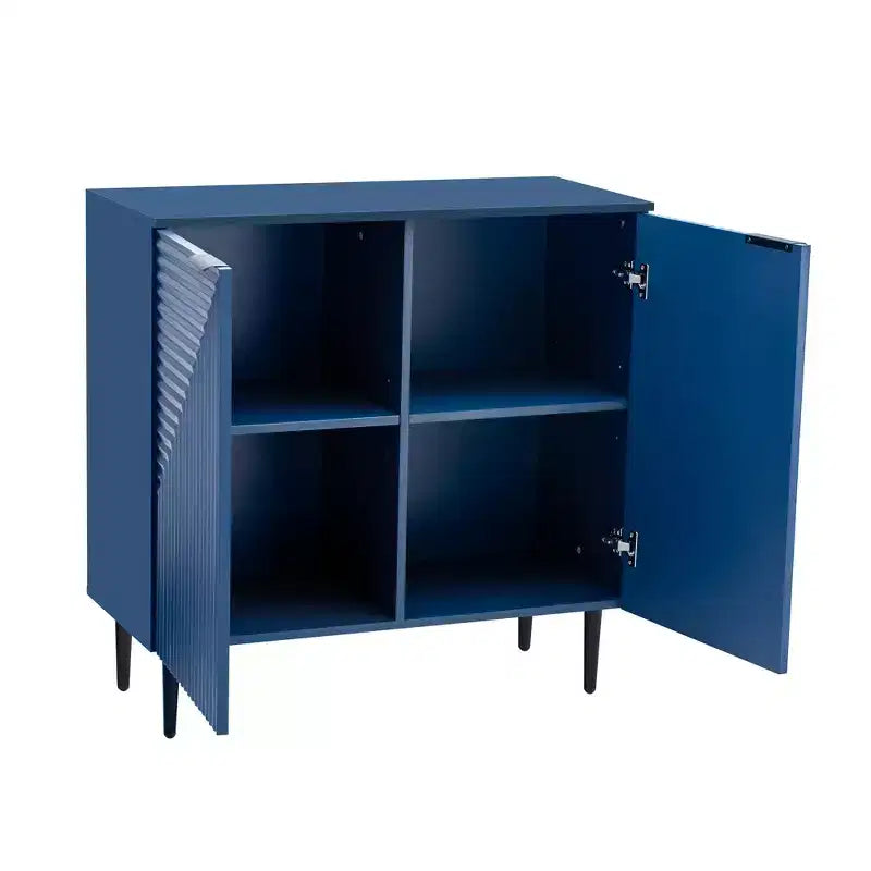 Modern 2 Door Storage Cabinet with Adjustable Shelves
