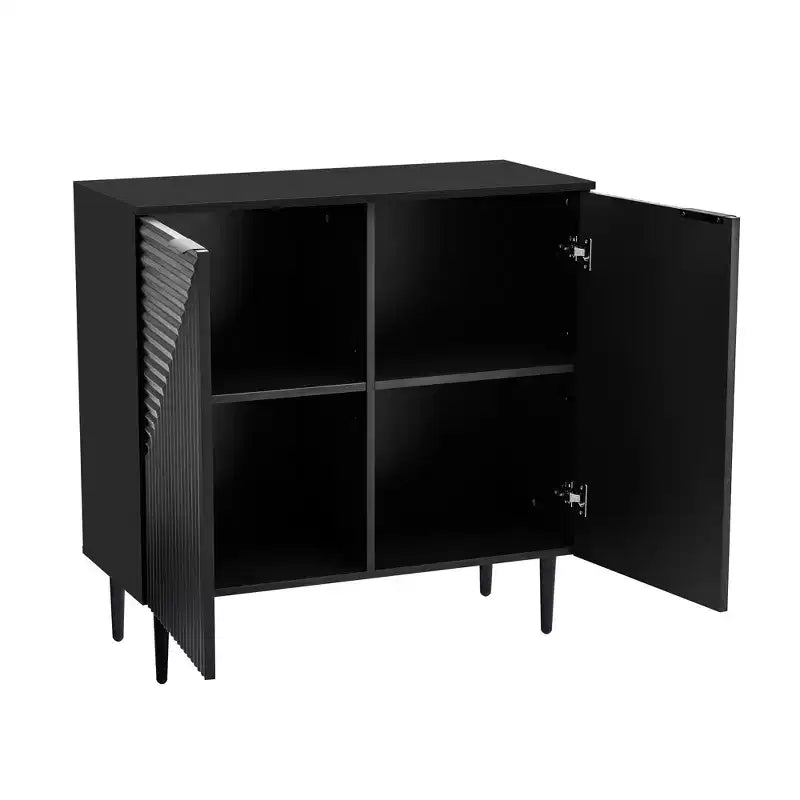 Modern 2 Door Storage Cabinet with Adjustable Shelves