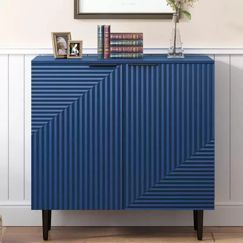 Modern 2 Door Storage Cabinet with Adjustable Shelves