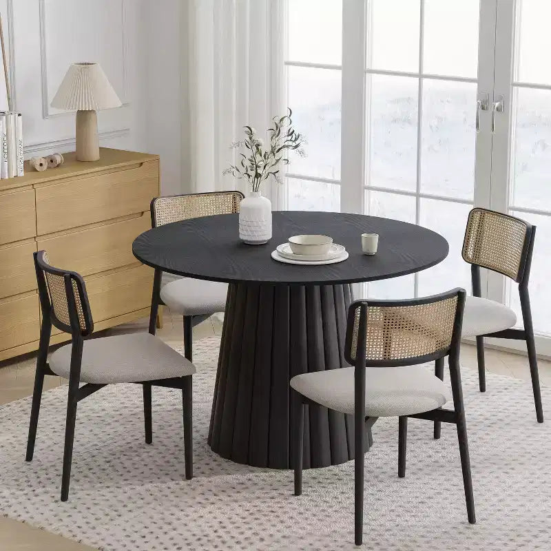 46" Round Solid Wood Dining Table