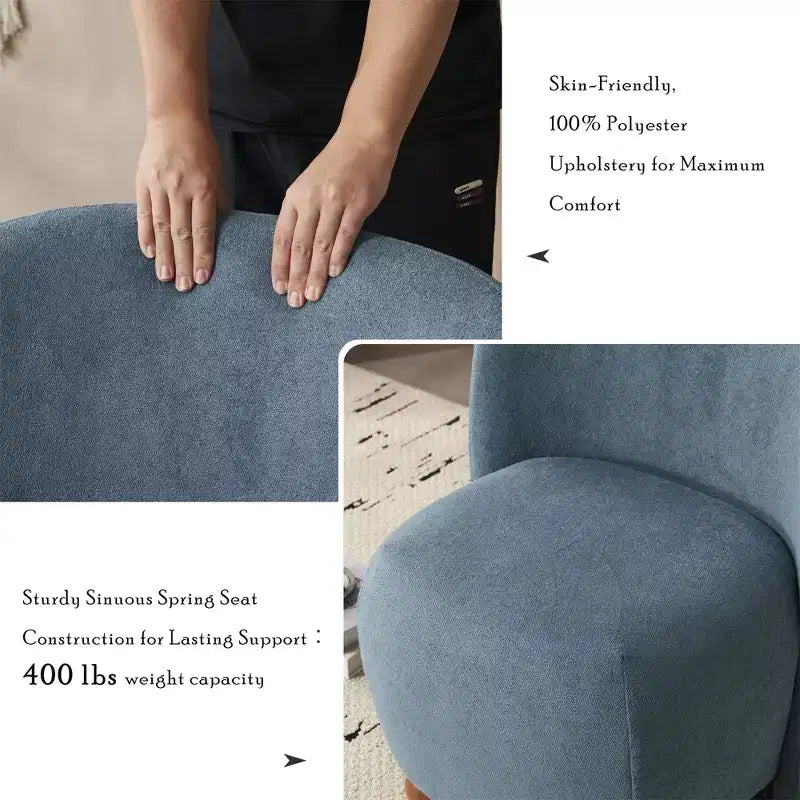Modern Low-Back Armless Accent Chair, White