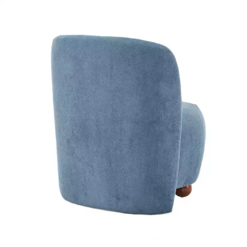 Modern Low-Back Armless Accent Chair, White