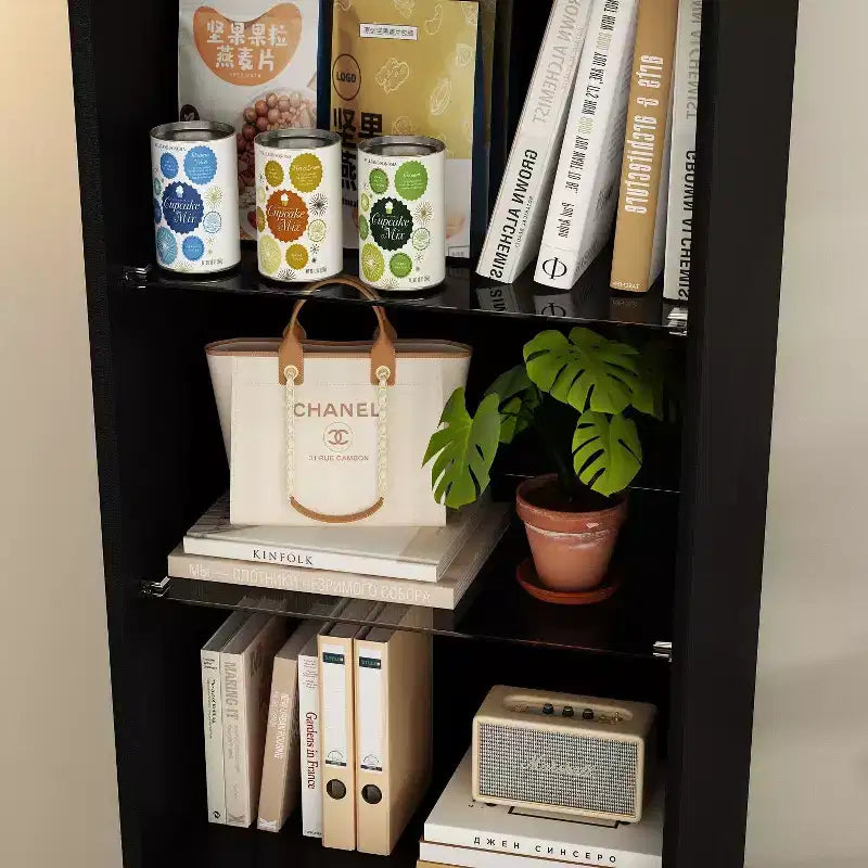 Vertical Storage Cabinet with Double-Door Design