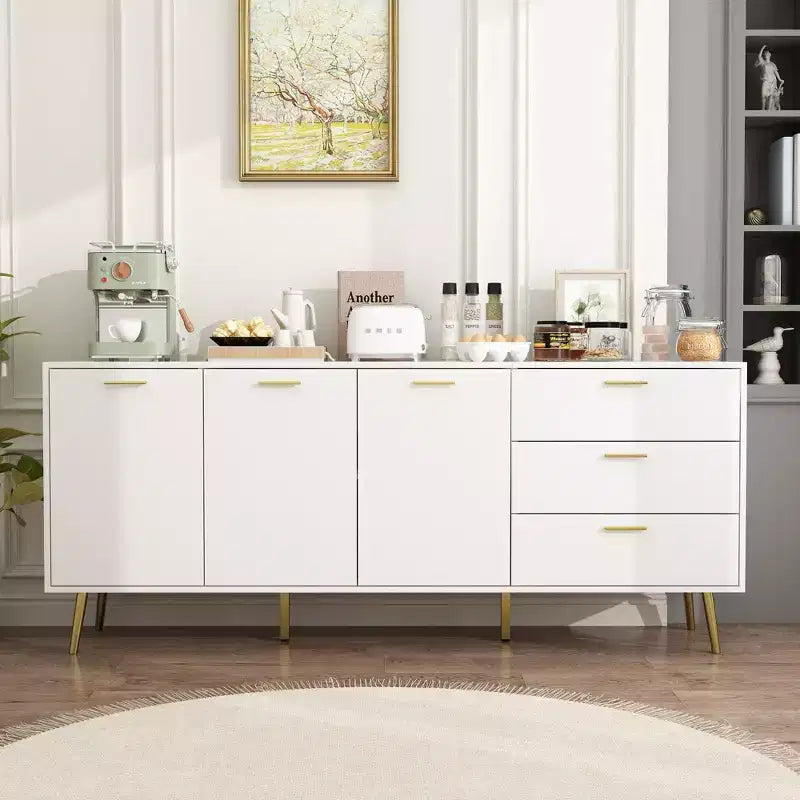 Famapy Modern White Dresser with Drawers - Versatile Furniture