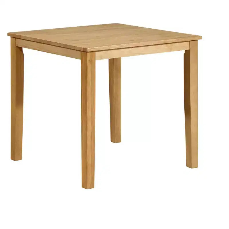 Square Solid Wood Dining Room Kitchen Table, Natural Oak