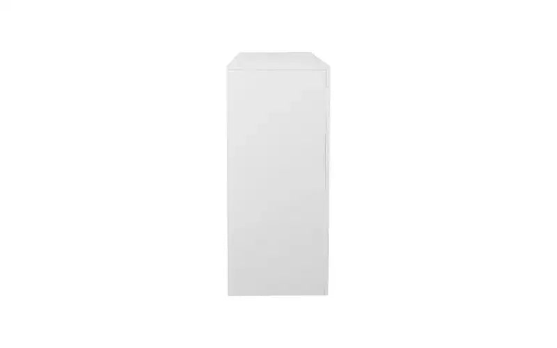 47-inch Multi-Function Adjustable Shelf Shoe Cabinet with Storage Compartment and Padded Shoe Bench, White