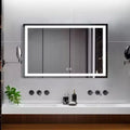 Vanity Mirror with Front and Backlight,Large Dimmable Wall Mirrors with Anti-Fog,Shatter-Proof, Memory,3 Colors for Bedroom,Bathroom