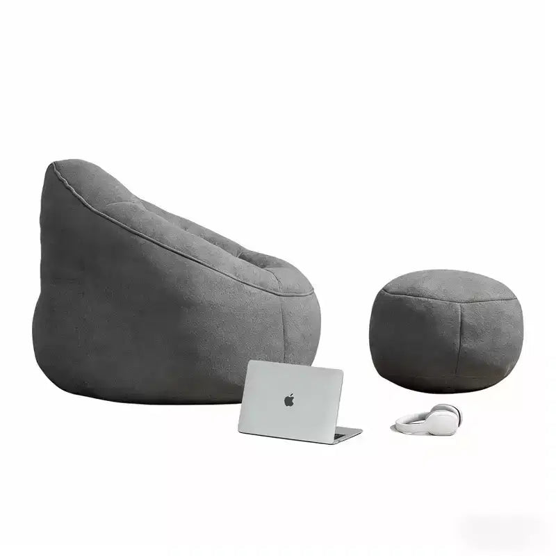 Bean Bag Sofa Chair with High Pressure Foam and Footrest