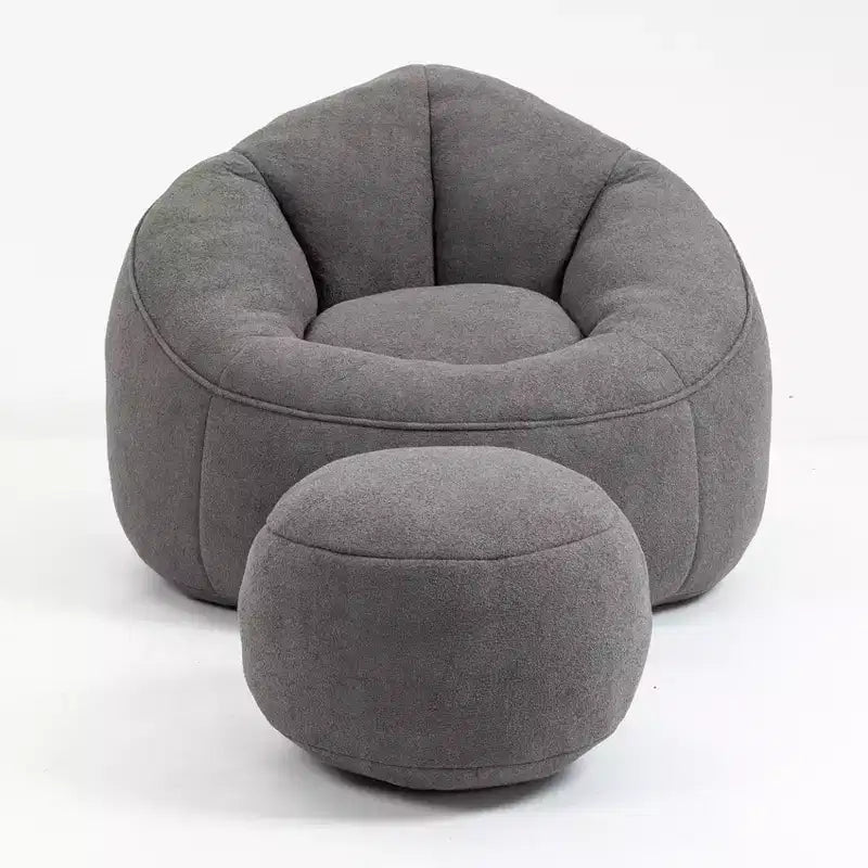 Bean Bag Sofa Chair with High Pressure Foam and Footrest