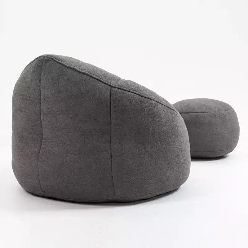 Bean Bag Sofa Chair with High Pressure Foam and Footrest