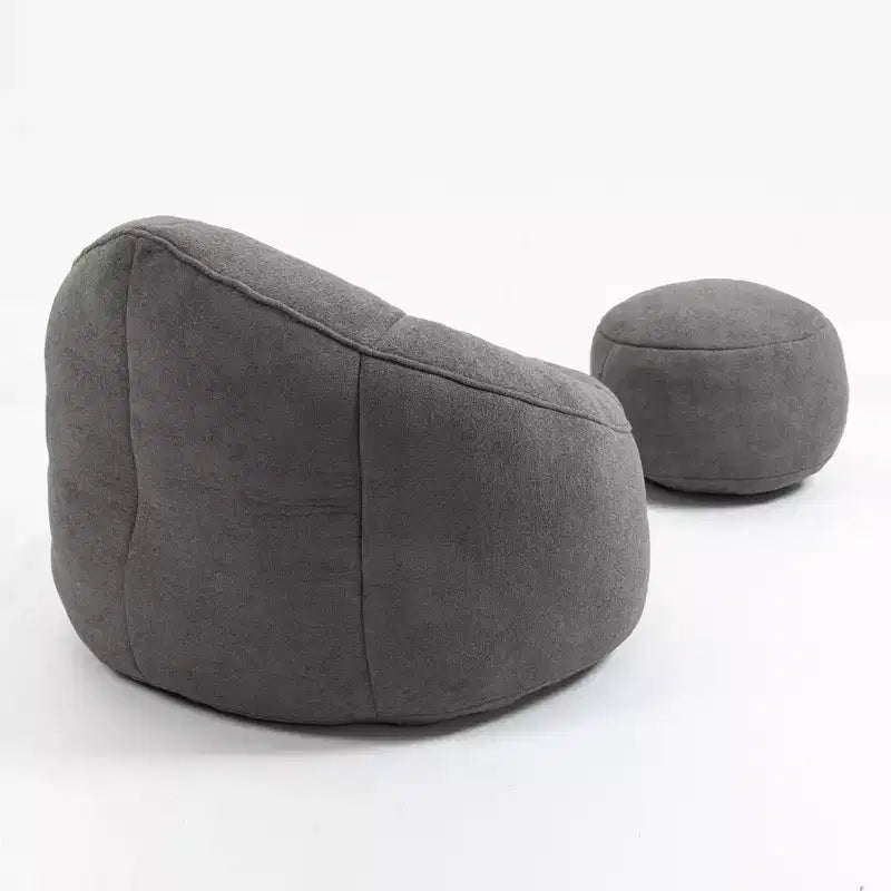 Bean Bag Sofa Chair with High Pressure Foam and Footrest