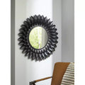 Signature Design by Ashley Ryenmour Wall Accent Mirror with Contemporary Petal Style Frame