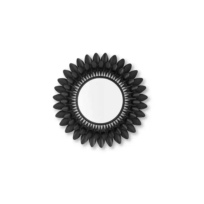 Wall Accent Mirror with Contemporary Petal Style Frame