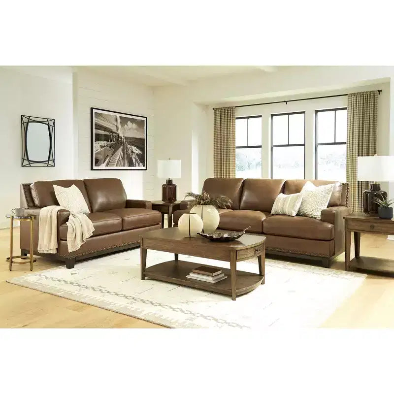 Rectangular Coffee Table with Storage Drawers and Shelf, Brown