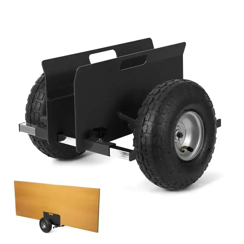 Panel Dolly 600 LBS Capacity with Adjustable Clamp, 10-Inch Inflatable Tires, All-Terrain Mover