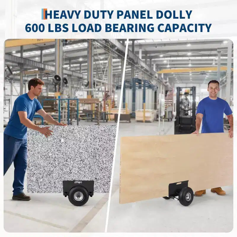 Panel Dolly 600 LBS Capacity with Adjustable Clamp, 10-Inch Inflatable Tires, All-Terrain Mover