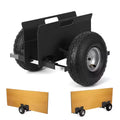 Panel Dolly 600 LBS Capacity with Adjustable Clamp, 10 Inch Rubber Inflatable Tires,All Terrain Drywall Mover for Sheets and Door Transport