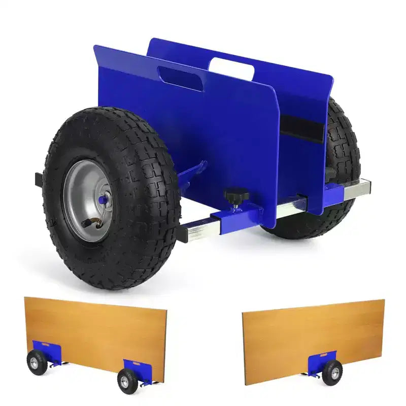 Panel Dolly 600 LBS Capacity with Adjustable Clamp, 10-Inch Inflatable Tires, All-Terrain Mover