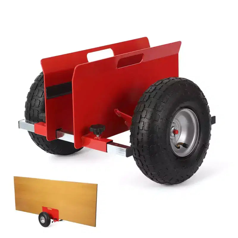 Panel Dolly 600 LBS Capacity with Adjustable Clamp, 10-Inch Inflatable Tires, All-Terrain Mover