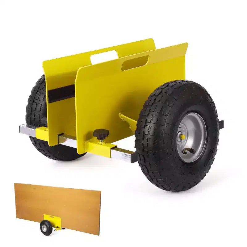 Panel Dolly 600 LBS Capacity with Adjustable Clamp, 10-Inch Inflatable Tires, All-Terrain Mover
