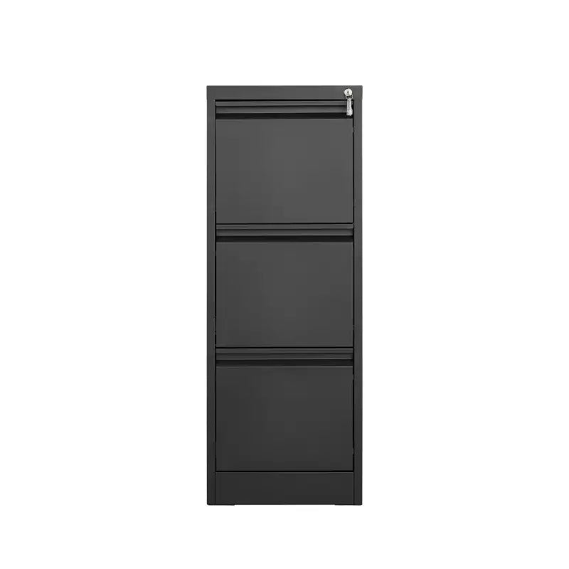 Heavy-Duty Lockable Metal Filing Cabinet - 3 Drawers, Secure Vertical Steel File Organizer for Letter, Legal & A4 Files, Space-Saving Home Office Storage