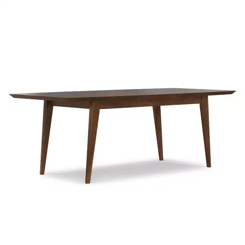 66-84 inch x 40 inch Rectangle Mid-Century Modern Extendable Dining Table