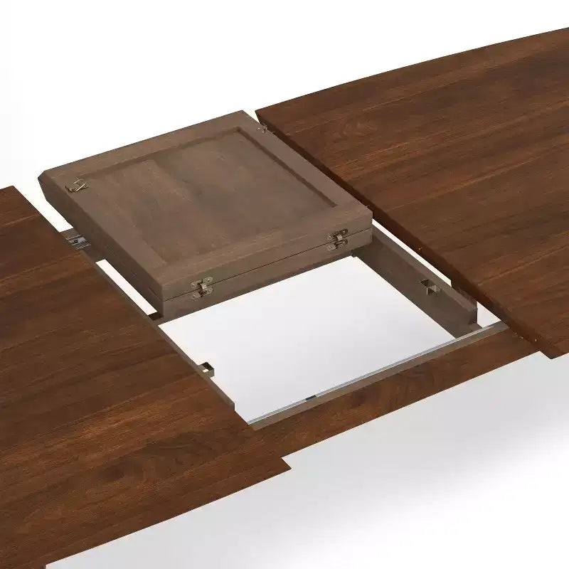 66-84 inch x 40 inch Rectangle Mid-Century Modern Extendable Dining Table