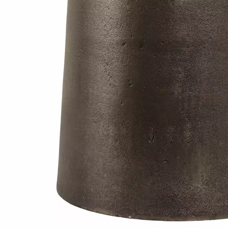 Marble Top Metal Accent Table - Round Side Table for Living Room, Bedroom & Small Spaces