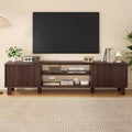 JVNOXK63-inch Modern Entertainment Center TV Stand Accommodates TVs up to 70 inches Features open shelving with storage space Ideal for living rooms