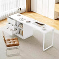 70-Inch L-Shaped Computer Desk with Drawers and Storage