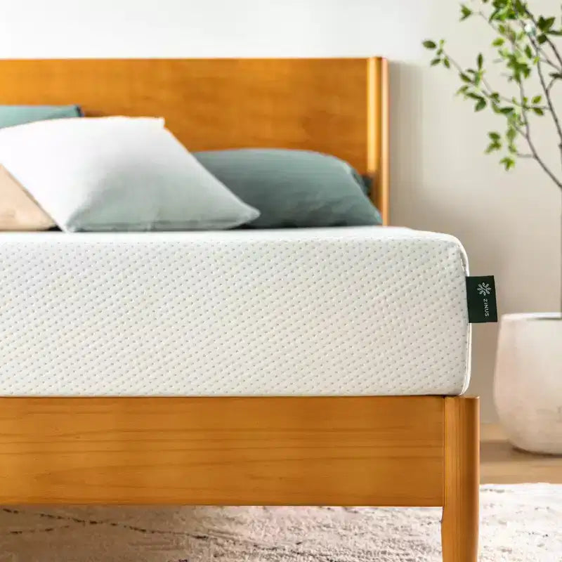 8 Inch Full Memory Foam Mattress, Fiberglass Free, Medium Firm Feel, Zoned Pressure Relief, Certified Safe Foams & Fabric