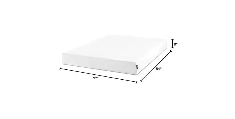 8 Inch Full Memory Foam Mattress, Fiberglass Free, Medium Firm Feel, Zoned Pressure Relief, Certified Safe Foams & Fabric