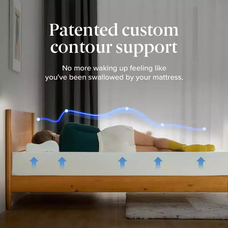 8 Inch Full Memory Foam Mattress, Fiberglass Free, Medium Firm Feel, Zoned Pressure Relief, Certified Safe Foams & Fabric