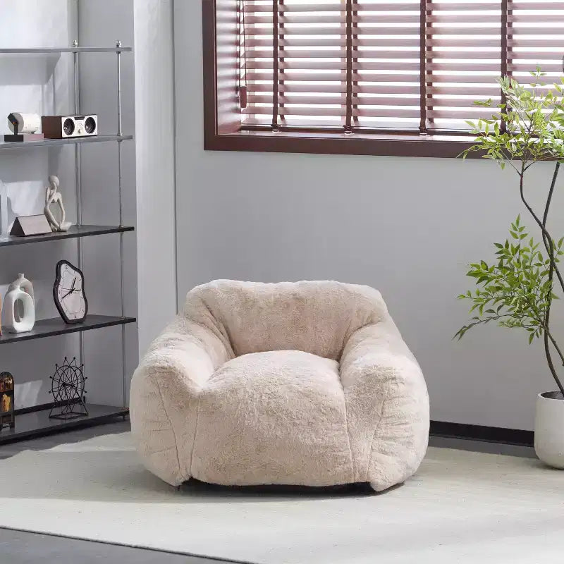 Indoor Armchair Style Bean Bag, Beige