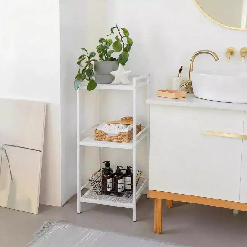 3/ 4 Tier Bathroom Shelves, Ladder Shelf for Bathroom Storage, Space-Saving Design, Shelf Freestanding Stylish Storage Solution for Home Office