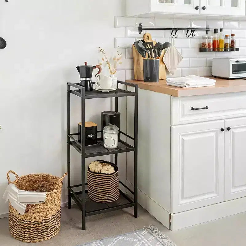 3/ 4 Tier Bathroom Shelves, Ladder Shelf for Bathroom Storage, Space-Saving Design, Shelf Freestanding Stylish Storage Solution for Home Office