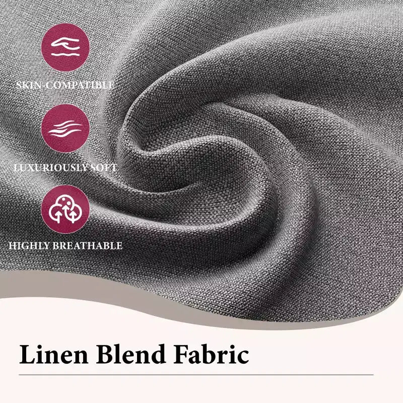 Modern Linen Blend Fabric Sofa with USB & Type-C Charging Ports