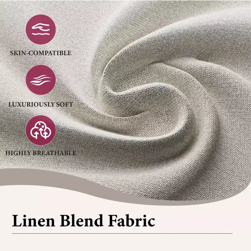 Modern Linen Blend Fabric Sofa with USB & Type-C Charging Ports