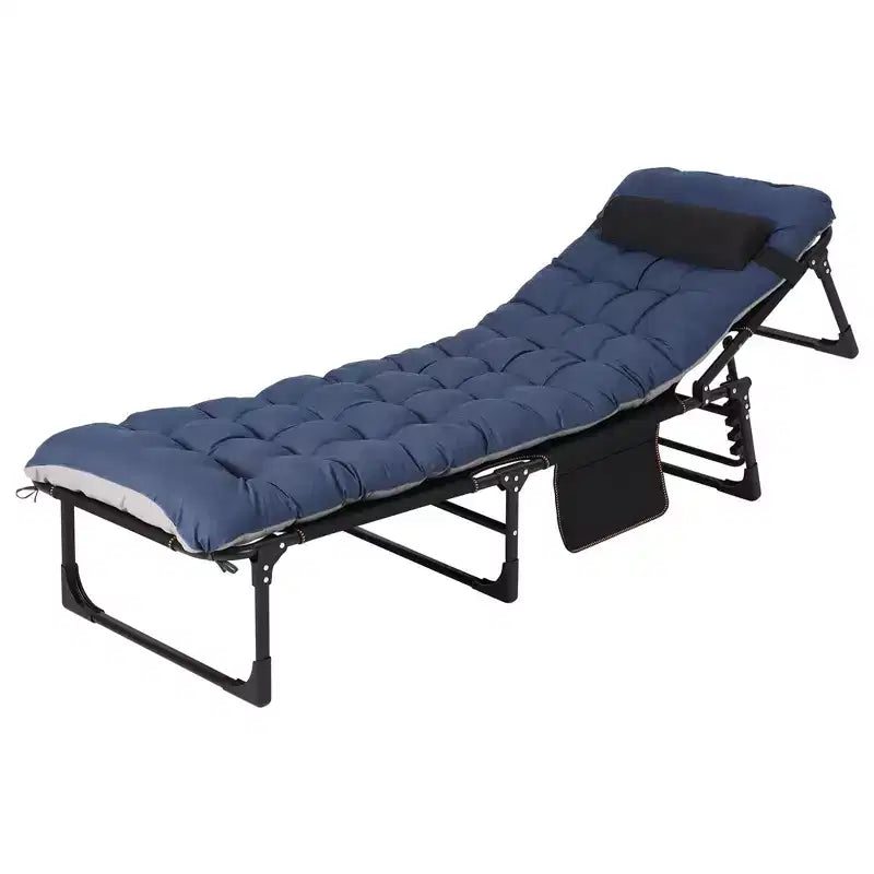 Extra Wide Camping Cot with Mattress for Adults - 400 LB Folding Bed, Portable All-Season Sleeper for Travel, Tent, Home, Office & Guest Use