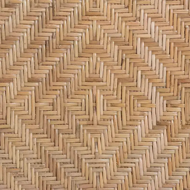 Mid-Century Modern Two-Tone Rattan Dining Chair